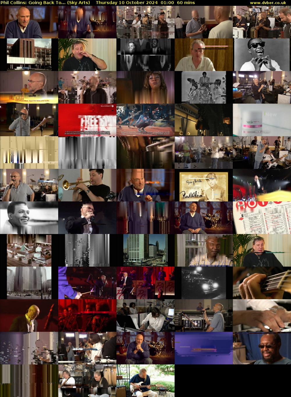Phil Collins: Going Back To... (Sky Arts) Thursday 10 October 2024 01:00 - 02:00