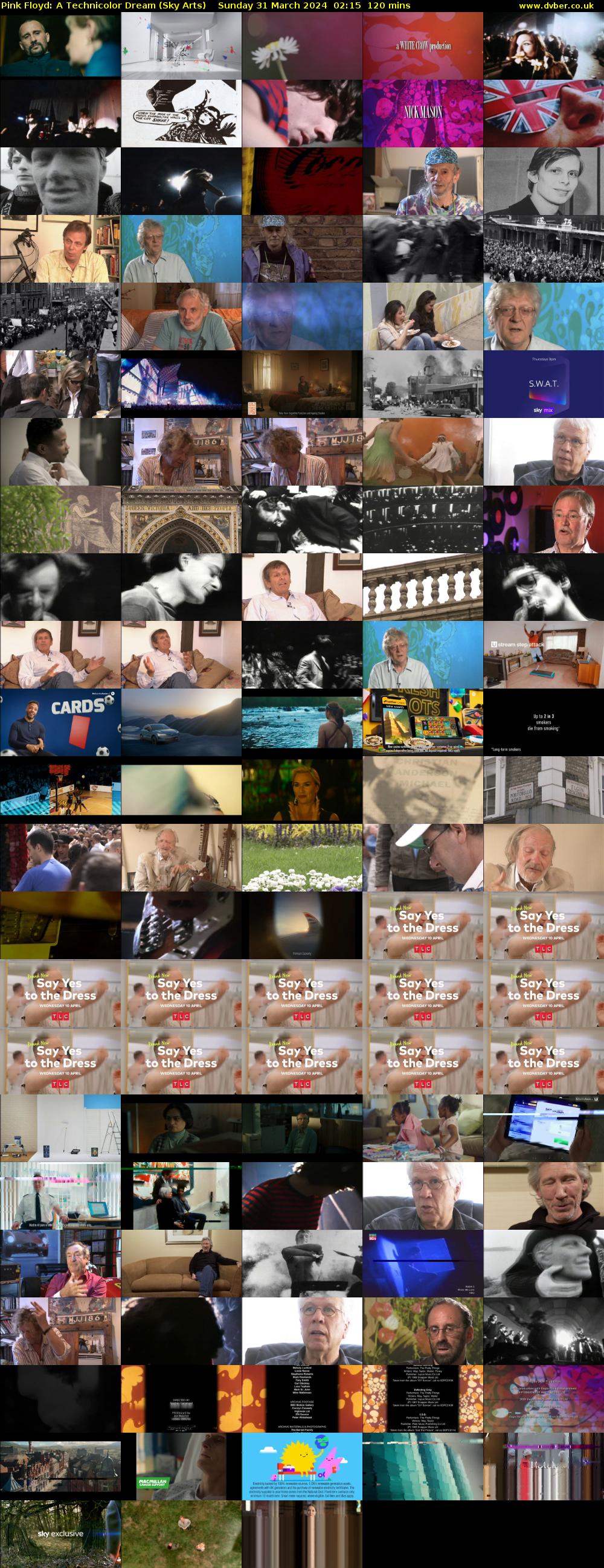 Pink Floyd: A Technicolor Dream (Sky Arts) Sunday 31 March 2024 02:15 - 04:15