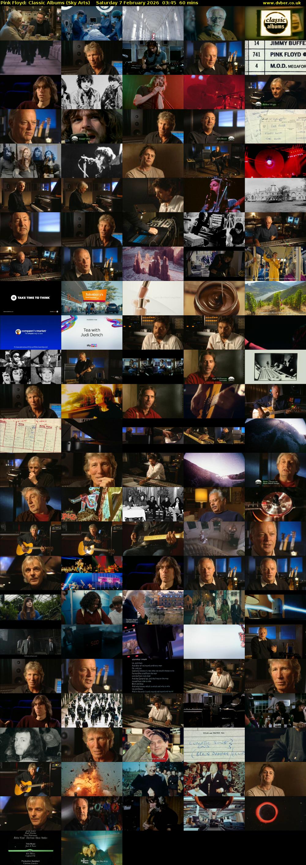 Pink Floyd: Classic Albums (Sky Arts) Saturday 7 February 2026 03:45 - 04:45