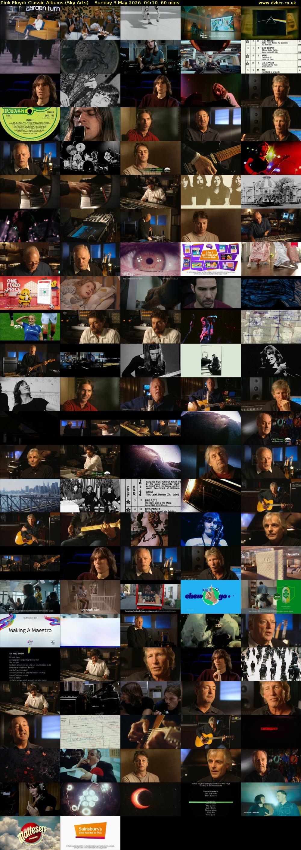 Pink Floyd: Classic Albums (Sky Arts) Sunday 3 May 2026 04:10 - 05:10