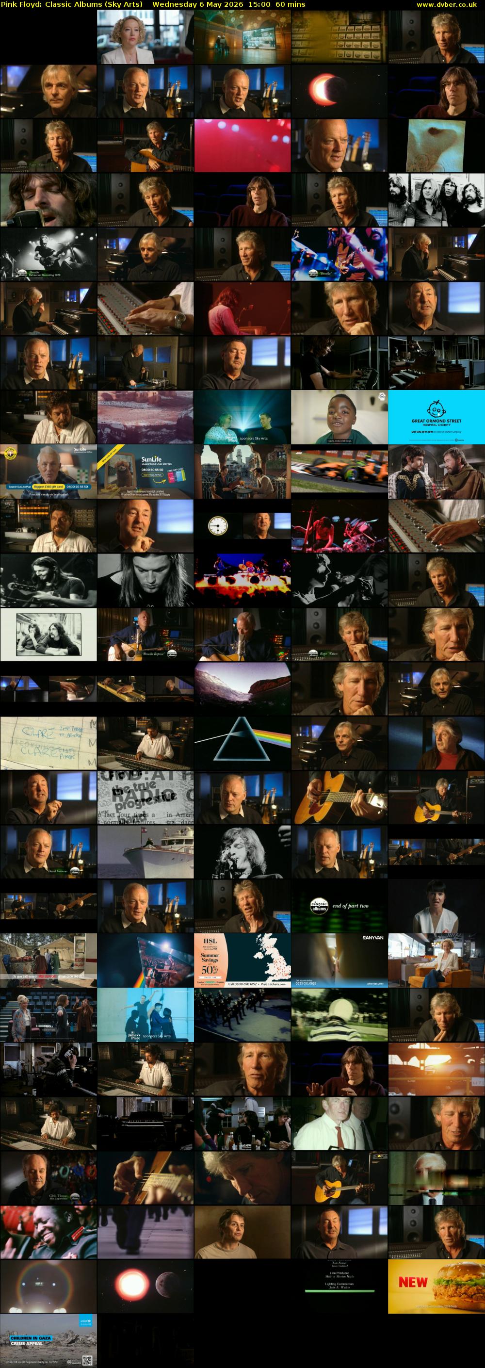 Pink Floyd: Classic Albums (Sky Arts) Wednesday 6 May 2026 15:00 - 16:00