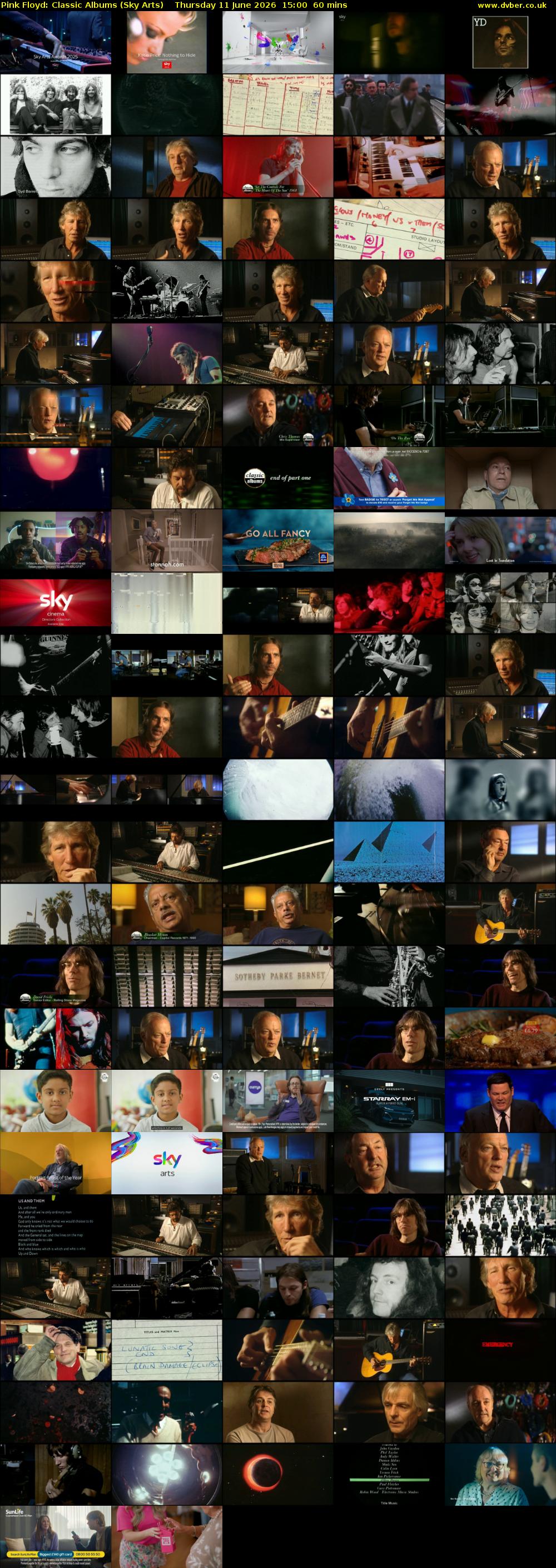 Pink Floyd: Classic Albums (Sky Arts) Thursday 11 June 2026 15:00 - 16:00