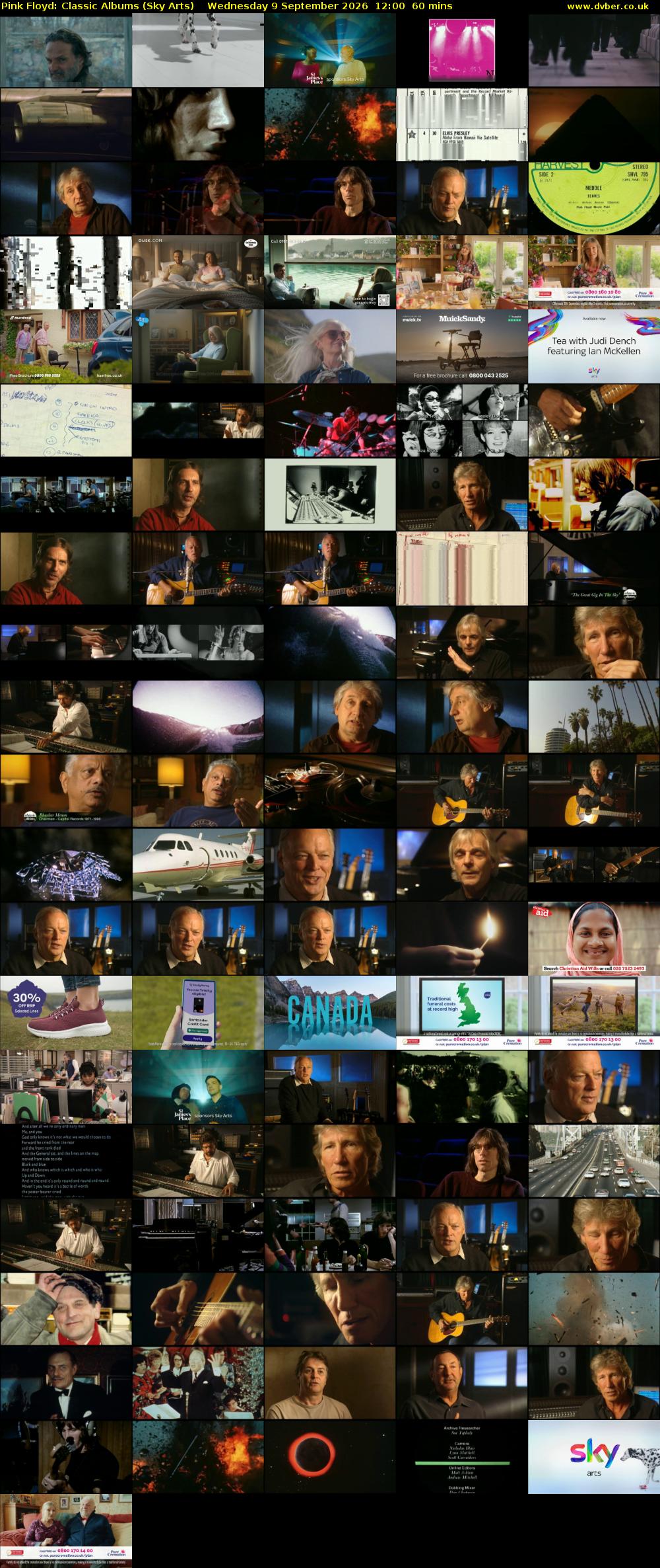 Pink Floyd: Classic Albums (Sky Arts) Wednesday 9 September 2026 12:00 - 13:00