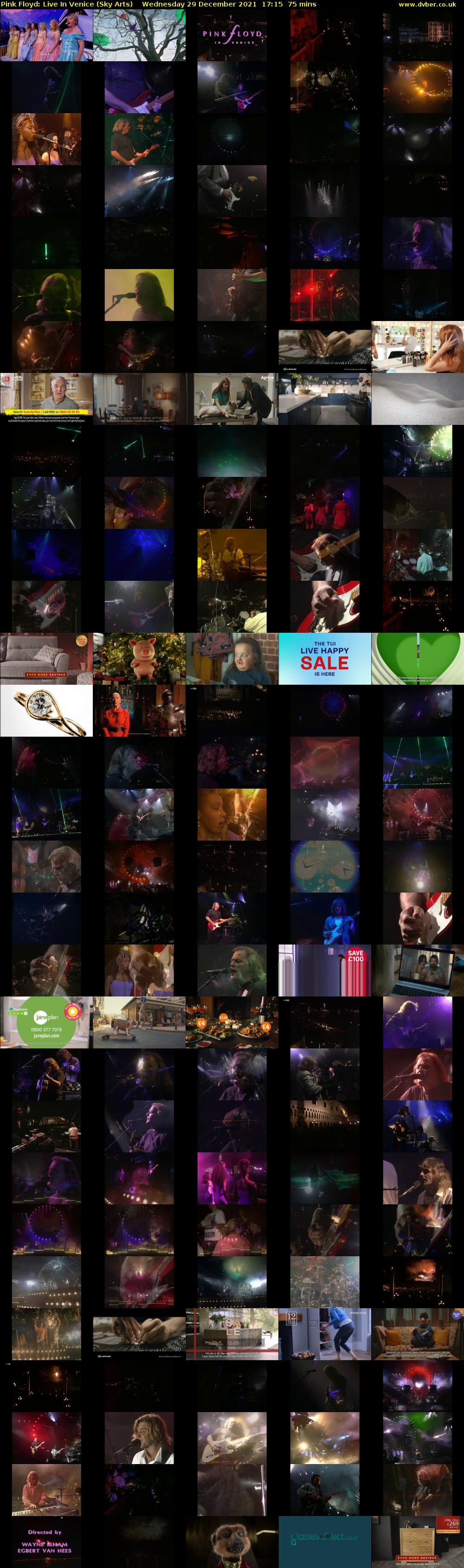 Pink Floyd: Live In Venice (Sky Arts) Wednesday 29 December 2021 17:15 - 18:30