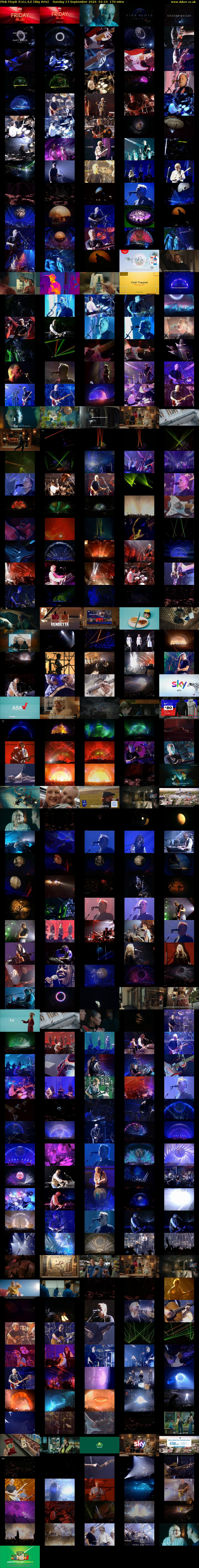 Pink Floyd: P.U.L.S.E (Sky Arts) Sunday 13 September 2026 01:10 - 04:00