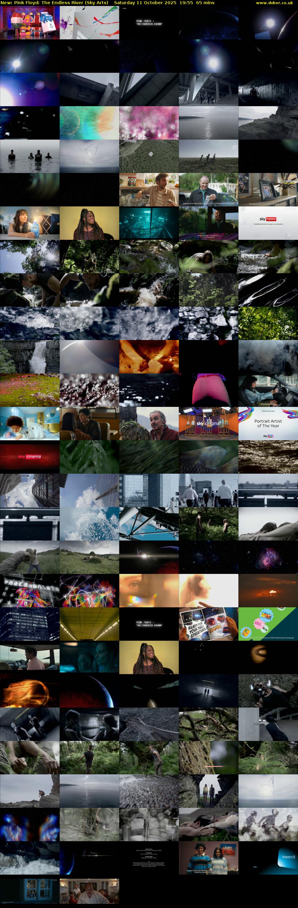 Pink Floyd: The Endless River (Sky Arts) Saturday 11 October 2025 19:55 - 21:00