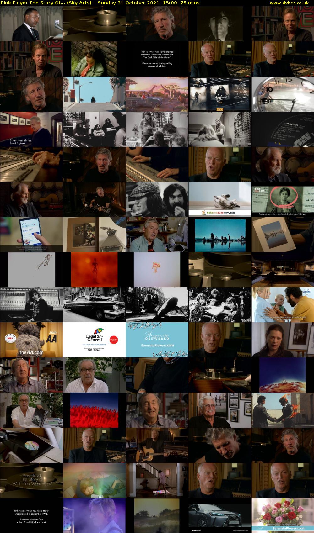Pink Floyd: The Story Of... (Sky Arts) Sunday 31 October 2021 15:00 - 16:15