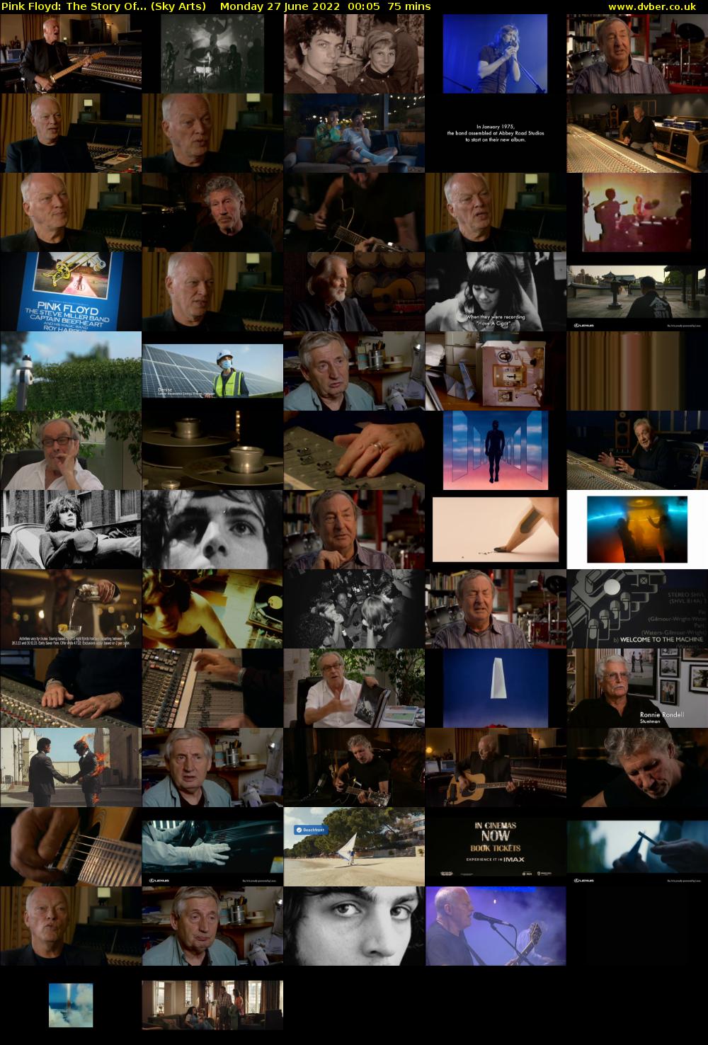 Pink Floyd: The Story Of... (Sky Arts) Monday 27 June 2022 00:05 - 01:20