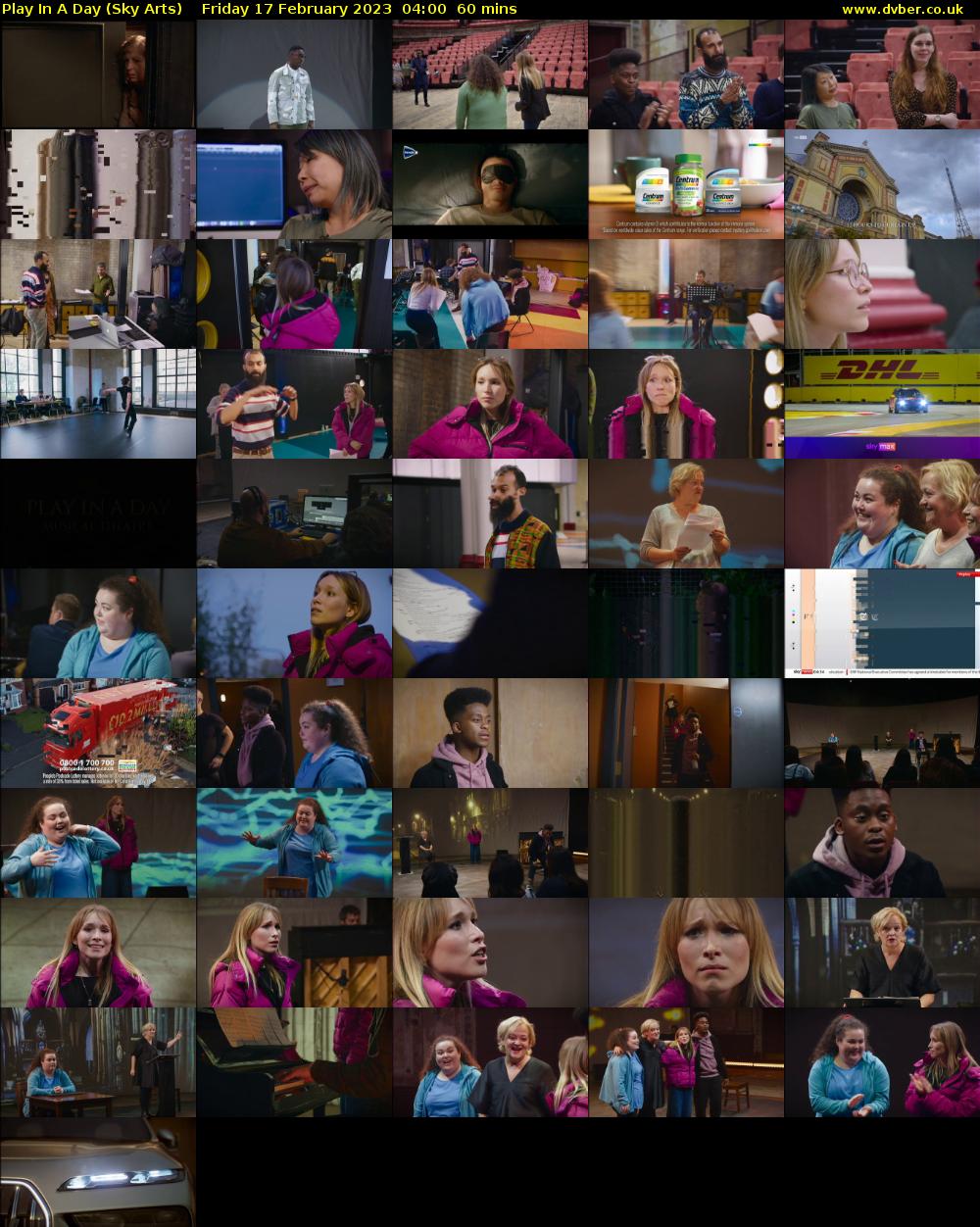 Play In A Day (Sky Arts) Friday 17 February 2023 04:00 - 05:00