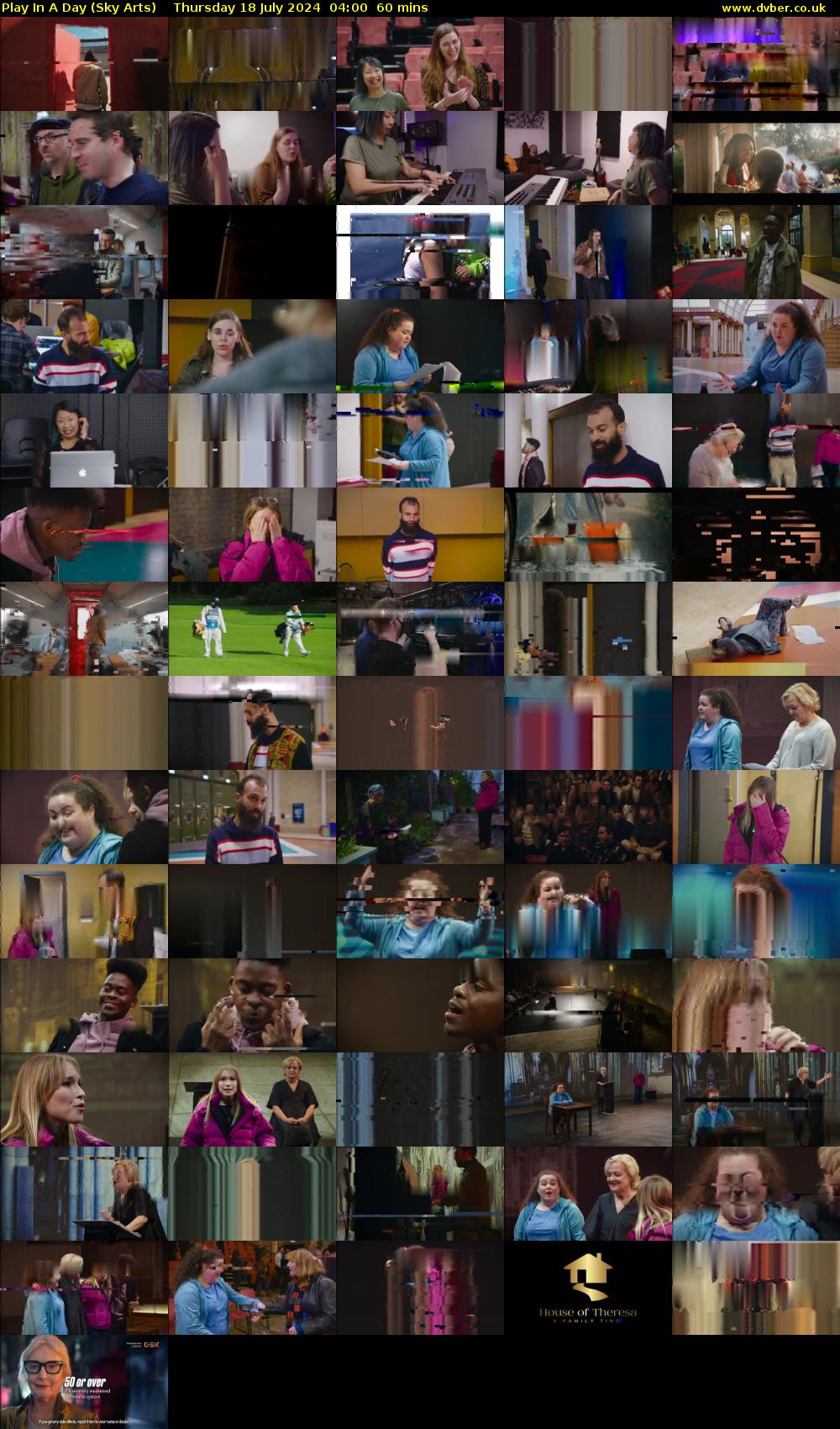 Play In A Day (Sky Arts) Thursday 18 July 2024 04:00 - 05:00