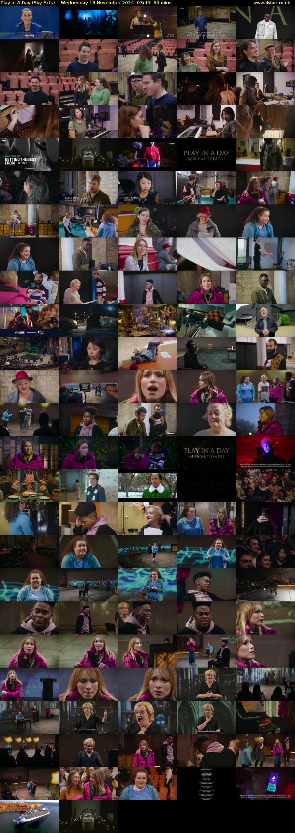 Play In A Day (Sky Arts) Wednesday 13 November 2024 03:45 - 04:45