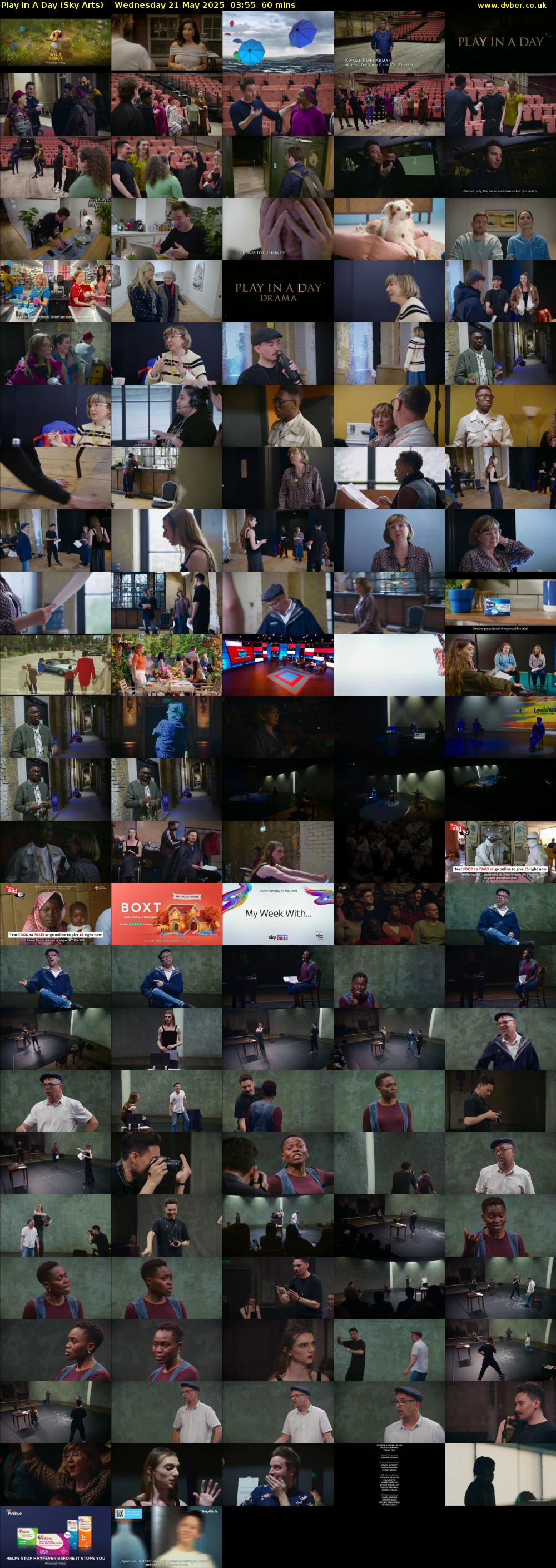 Play In A Day (Sky Arts) Wednesday 21 May 2025 03:55 - 04:55