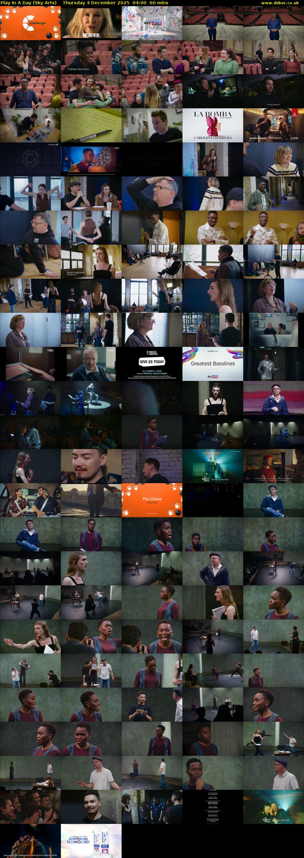 Play In A Day (Sky Arts) Thursday 4 December 2025 04:00 - 05:00