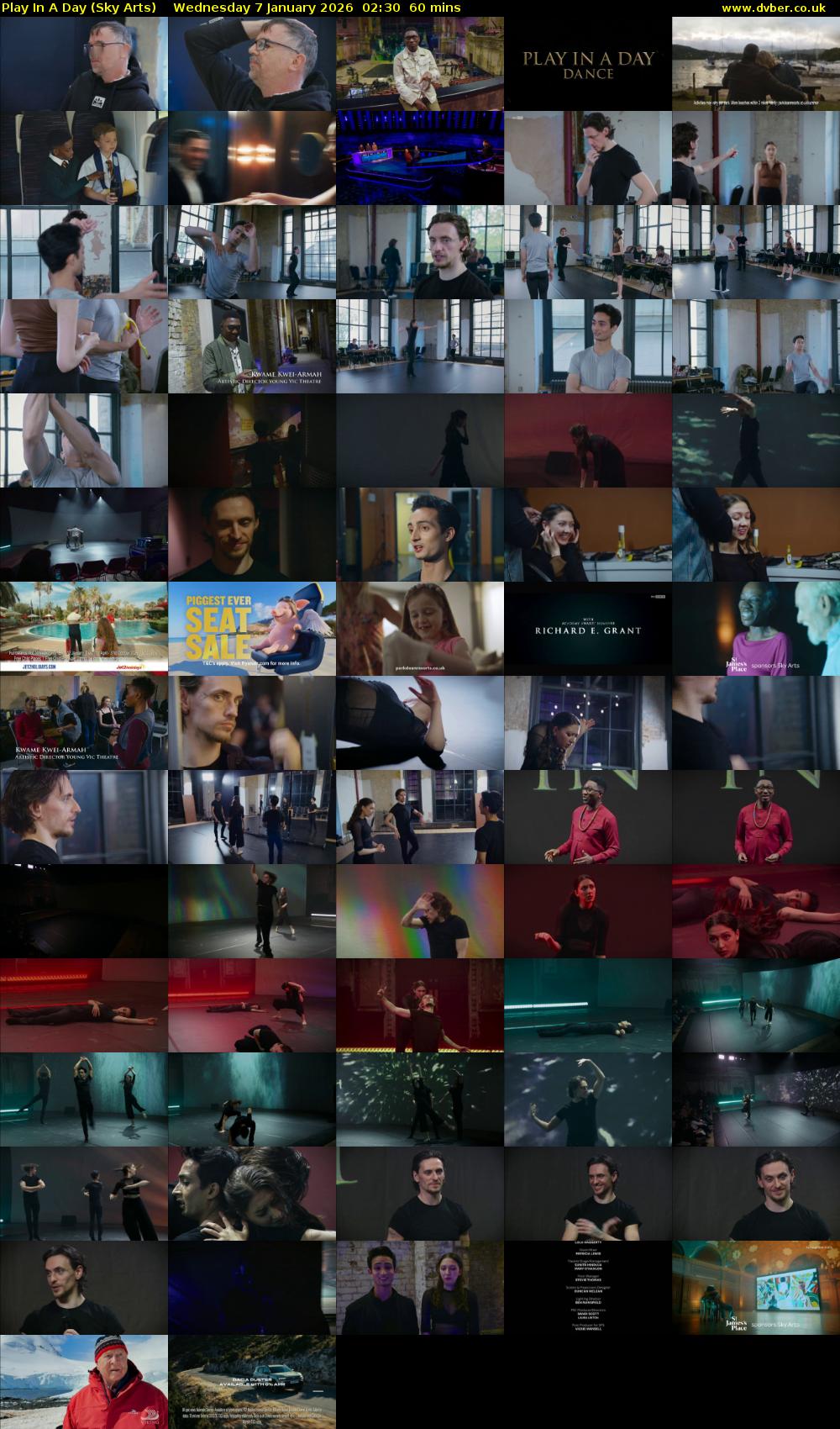 Play In A Day (Sky Arts) Wednesday 7 January 2026 02:30 - 03:30