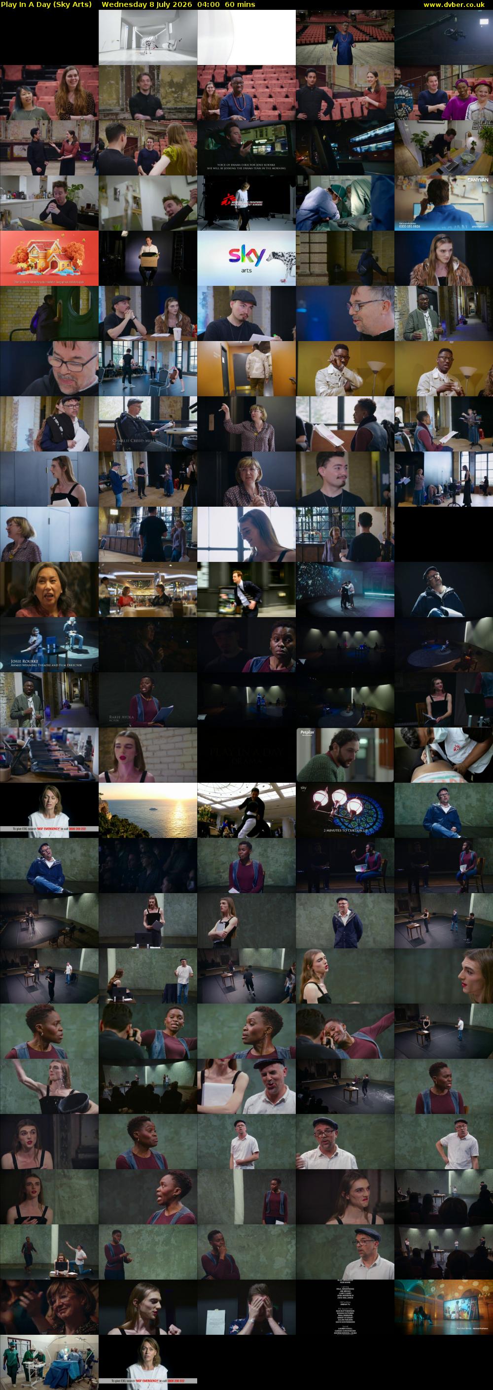 Play In A Day (Sky Arts) Wednesday 8 July 2026 04:00 - 05:00