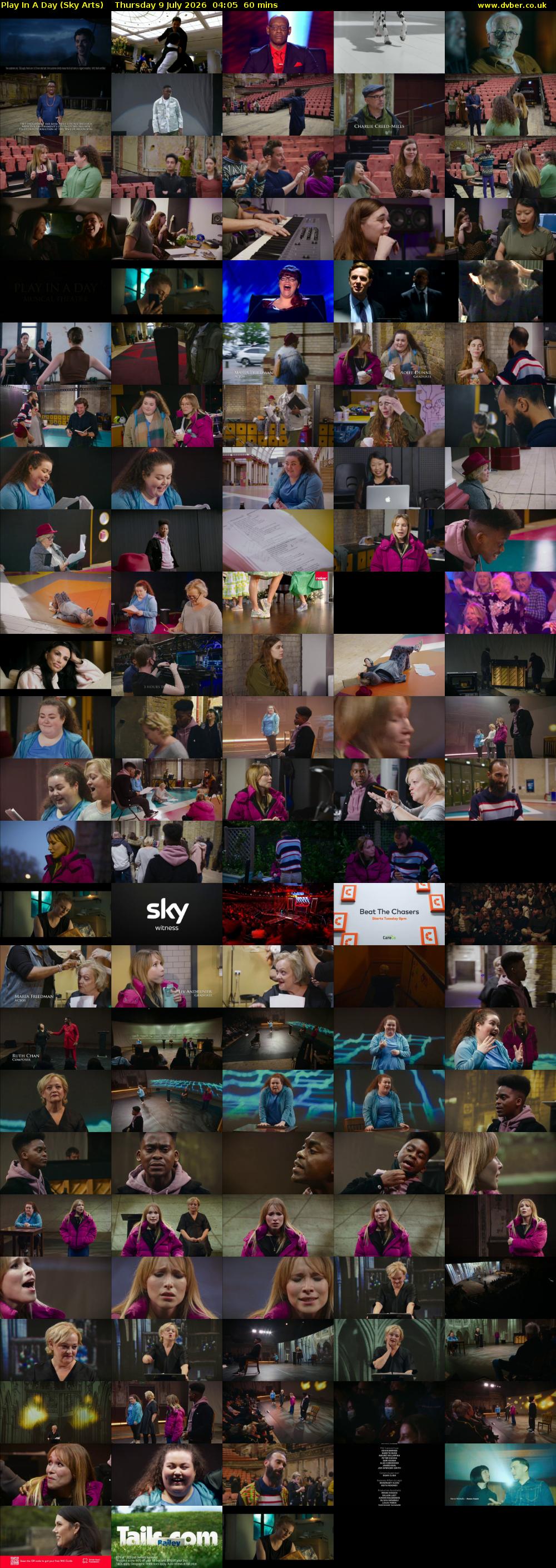 Play In A Day (Sky Arts) Thursday 9 July 2026 04:05 - 05:05