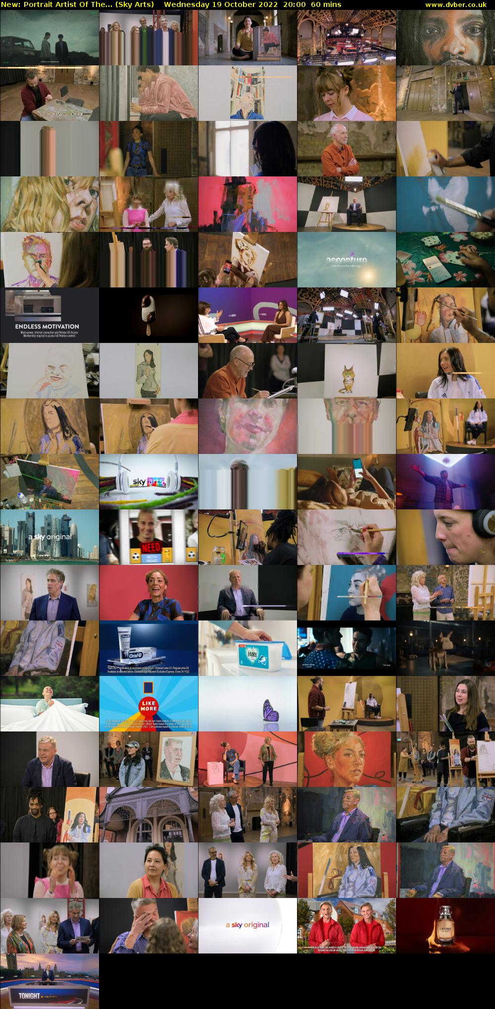 Portrait Artist Of The... (Sky Arts) Wednesday 19 October 2022 20:00 - 21:00
