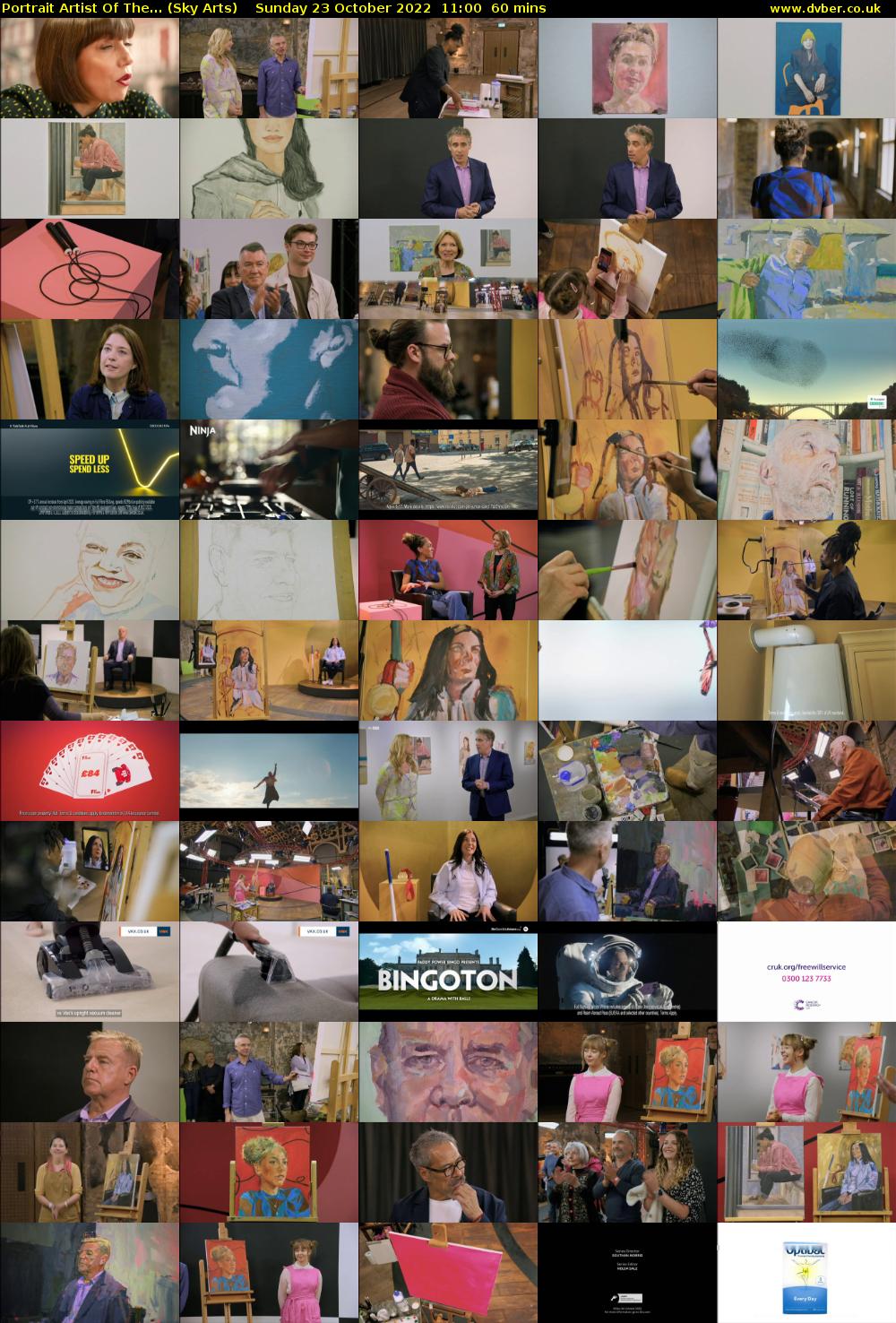 Portrait Artist Of The... (Sky Arts) Sunday 23 October 2022 11:00 - 12:00