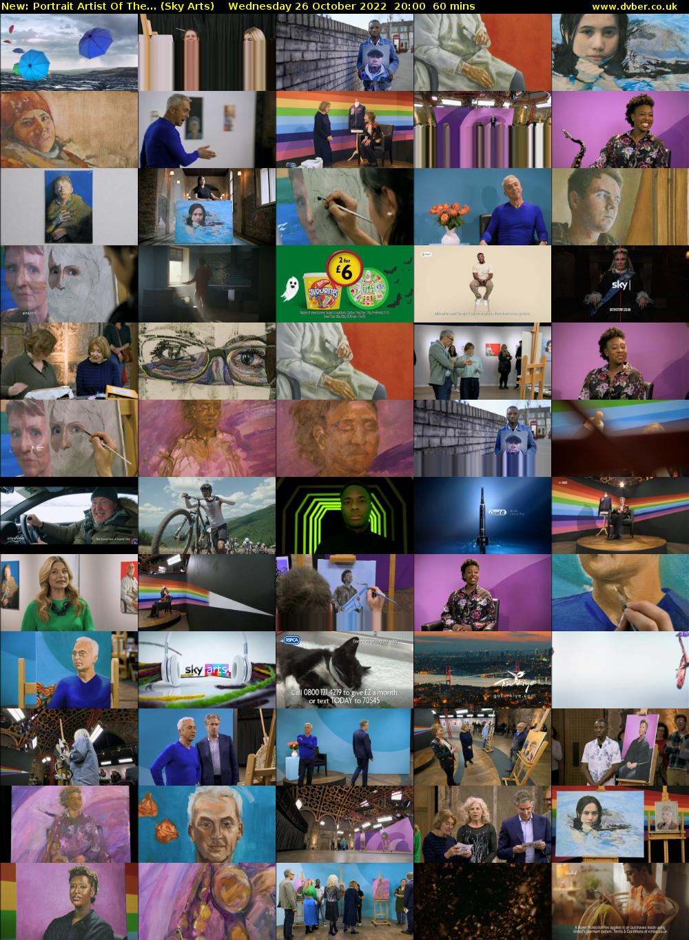 Portrait Artist Of The... (Sky Arts) Wednesday 26 October 2022 20:00 - 21:00