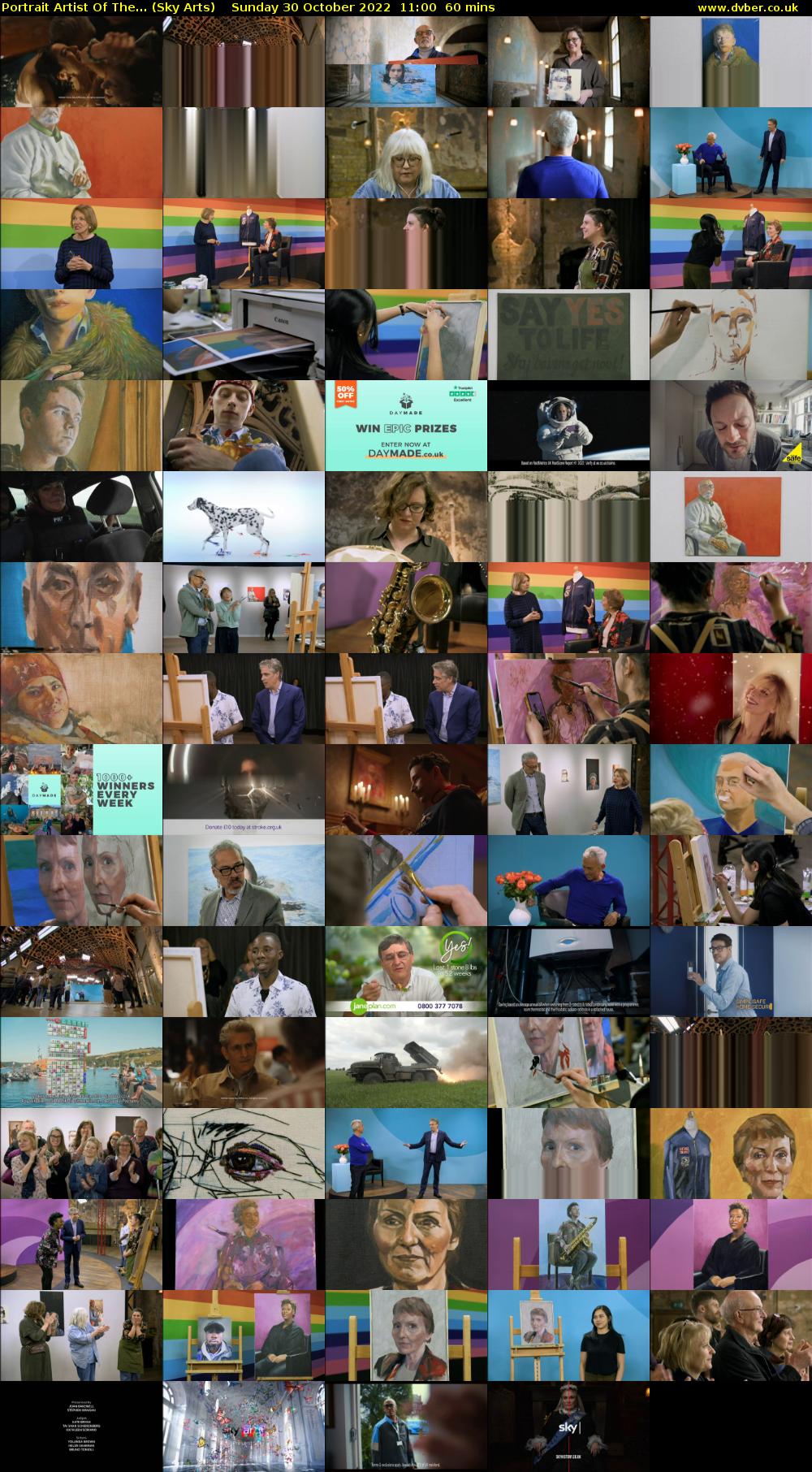 Portrait Artist Of The... (Sky Arts) Sunday 30 October 2022 11:00 - 12:00