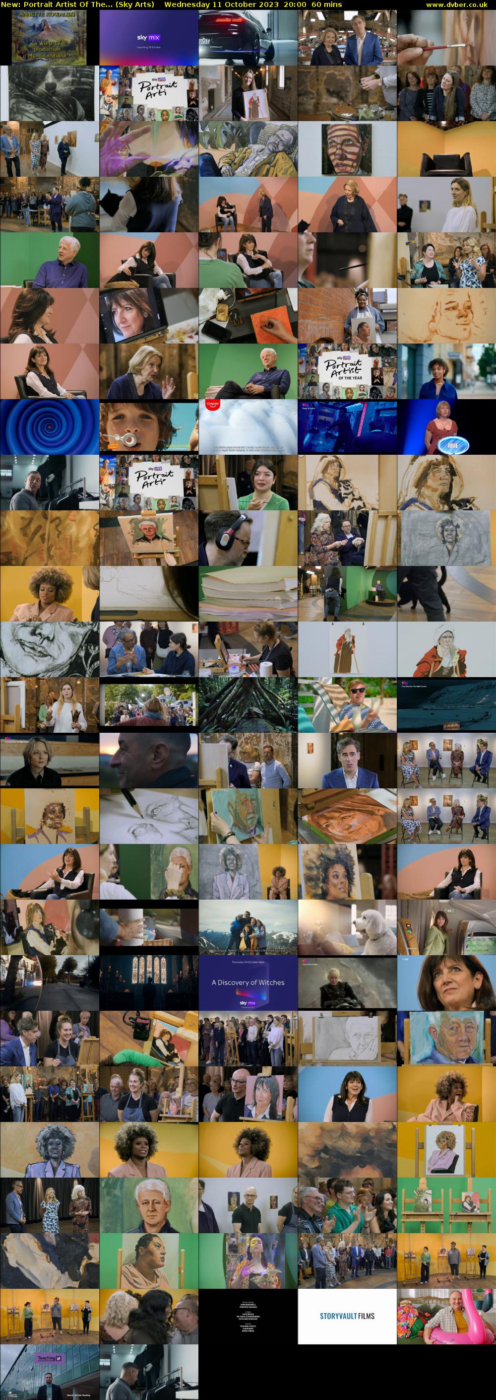 Portrait Artist Of The... (Sky Arts) Wednesday 11 October 2023 20:00 - 21:00