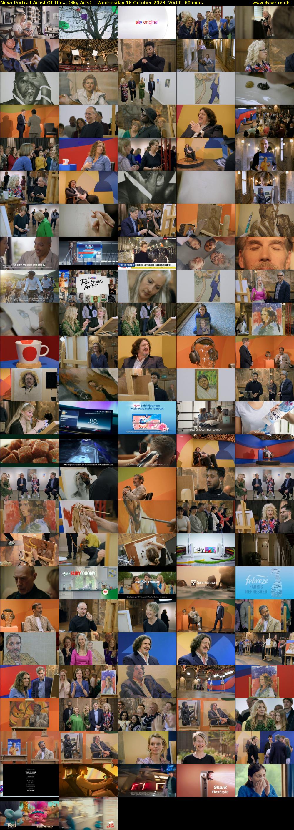 Portrait Artist Of The... (Sky Arts) Wednesday 18 October 2023 20:00 - 21:00