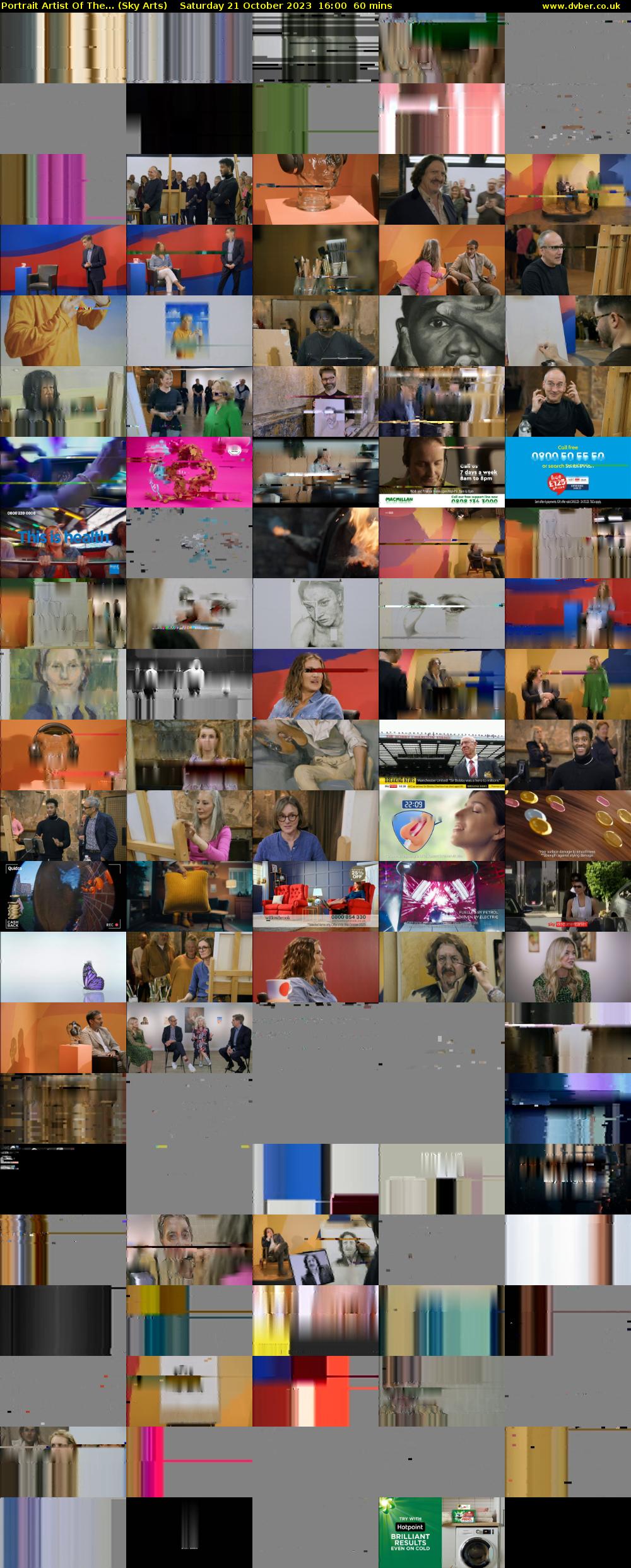 Portrait Artist Of The... (Sky Arts) Saturday 21 October 2023 16:00 - 17:00