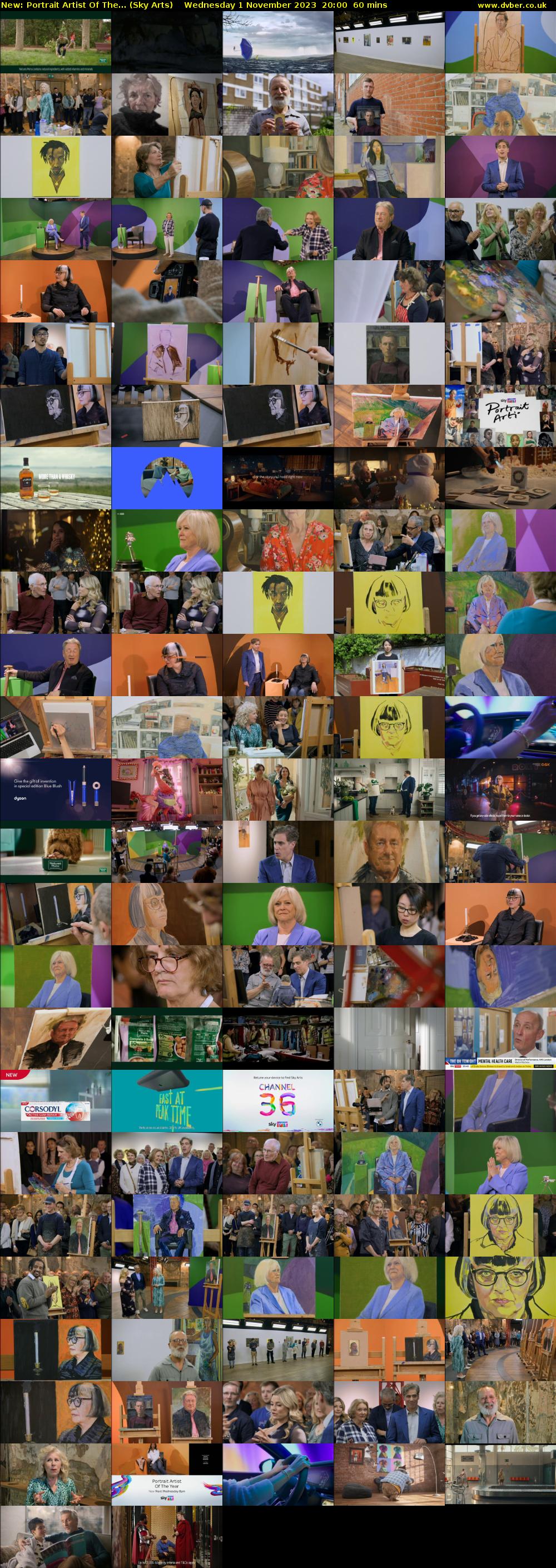 Portrait Artist Of The... (Sky Arts) Wednesday 1 November 2023 20:00 - 21:00