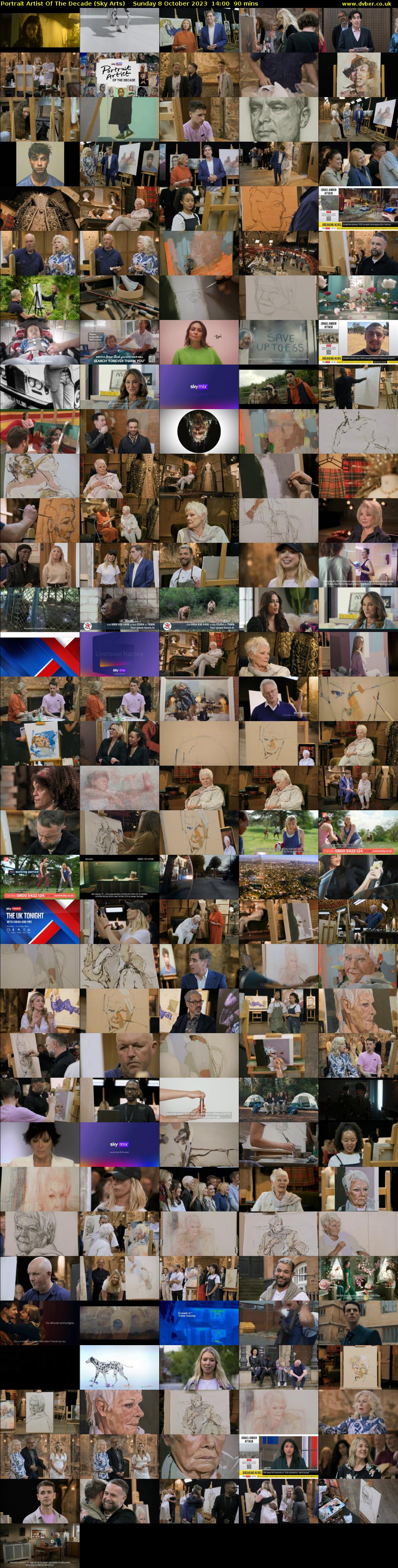 Portrait Artist Of The Decade (Sky Arts) Sunday 8 October 2023 14:00 - 15:30