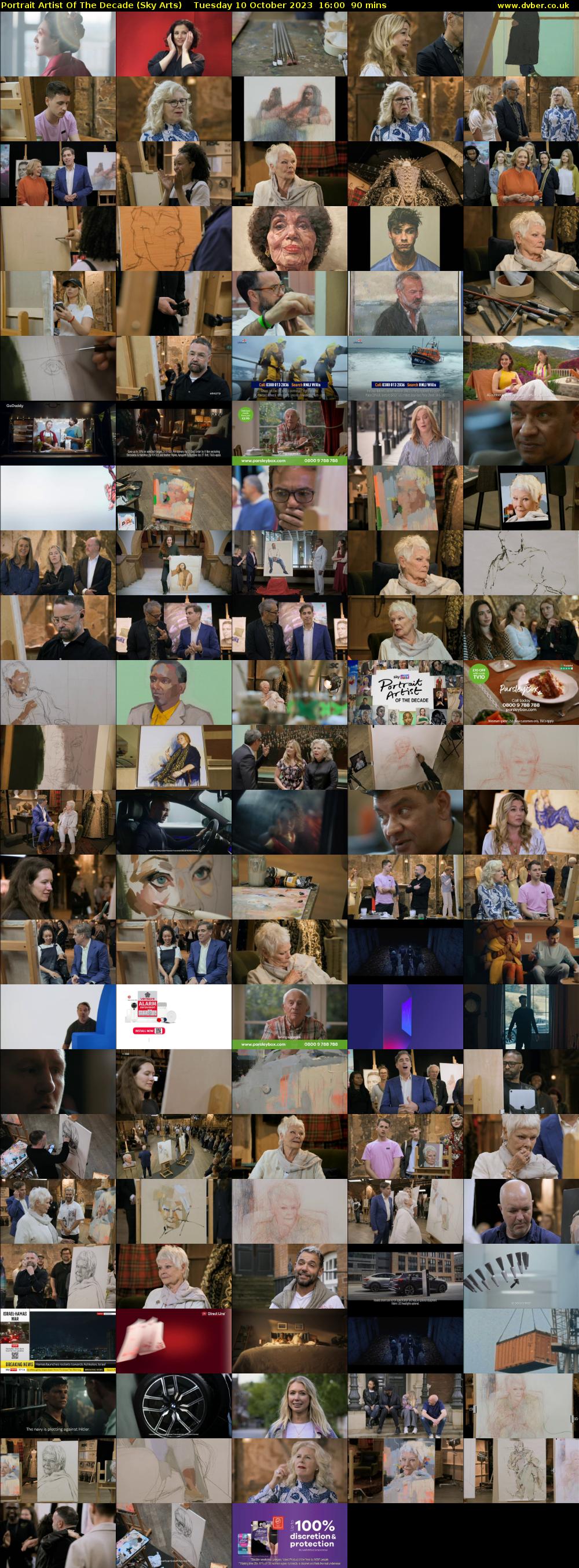 Portrait Artist Of The Decade (Sky Arts) Tuesday 10 October 2023 16:00 - 17:30