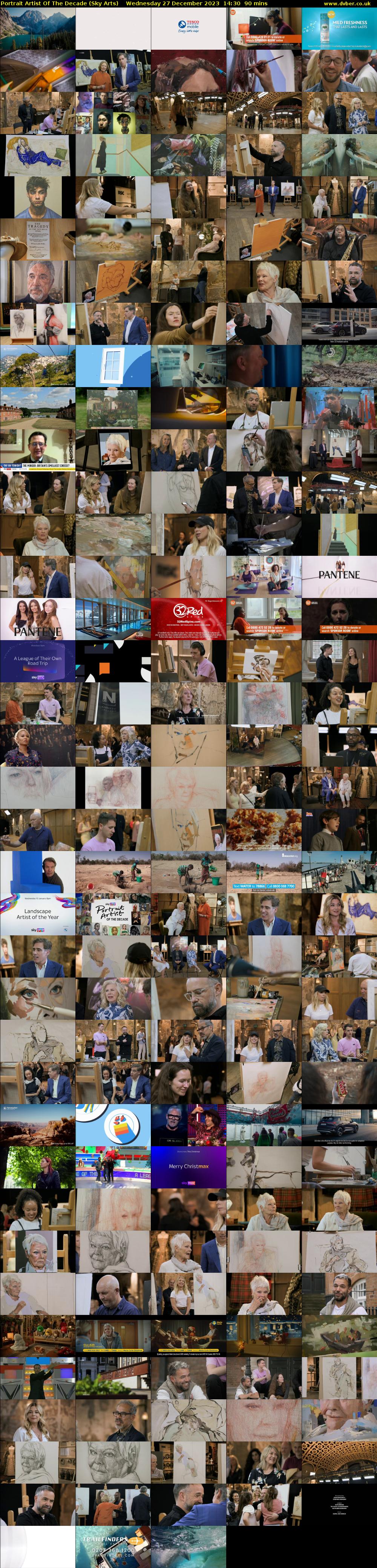 Portrait Artist Of The Decade (Sky Arts) Wednesday 27 December 2023 14:30 - 16:00