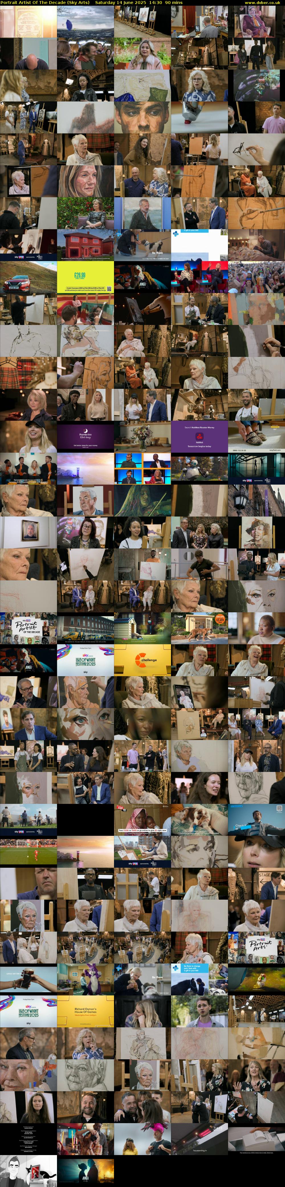 Portrait Artist Of The Decade (Sky Arts) Saturday 14 June 2025 14:30 - 16:00