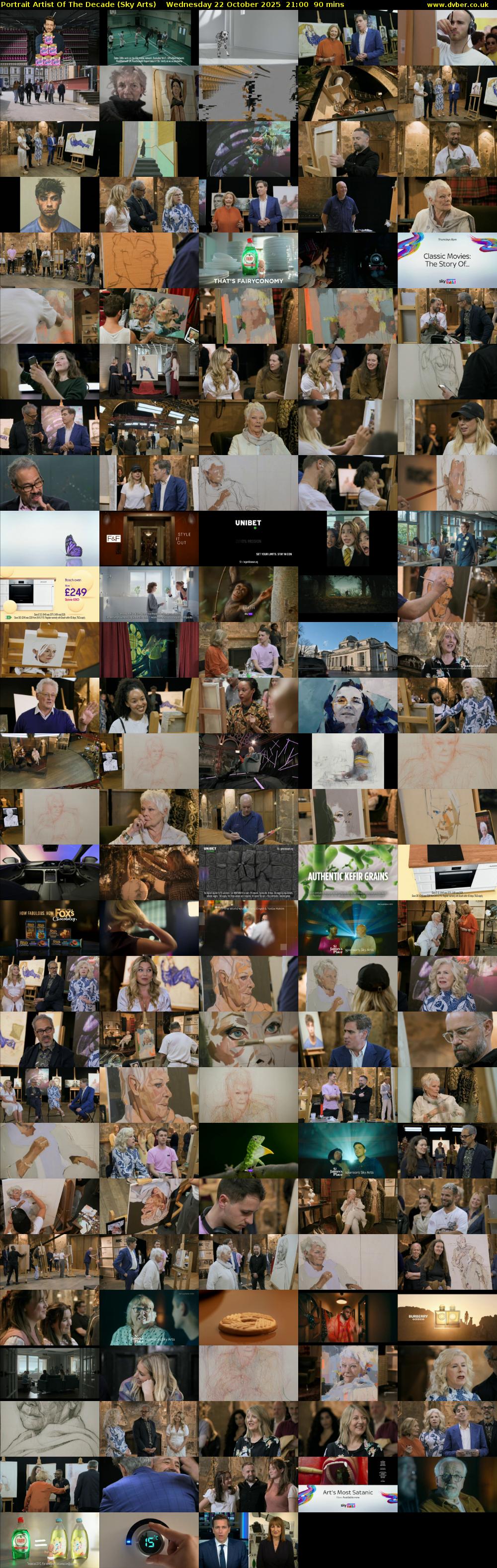 Portrait Artist Of The Decade (Sky Arts) Wednesday 22 October 2025 21:00 - 22:30