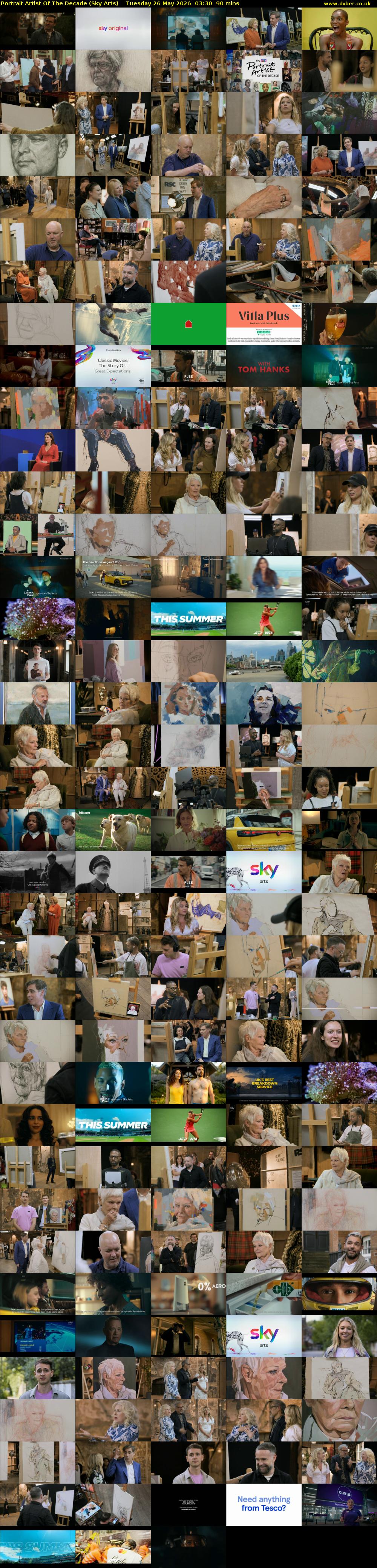 Portrait Artist Of The Decade (Sky Arts) Tuesday 26 May 2026 03:30 - 05:00