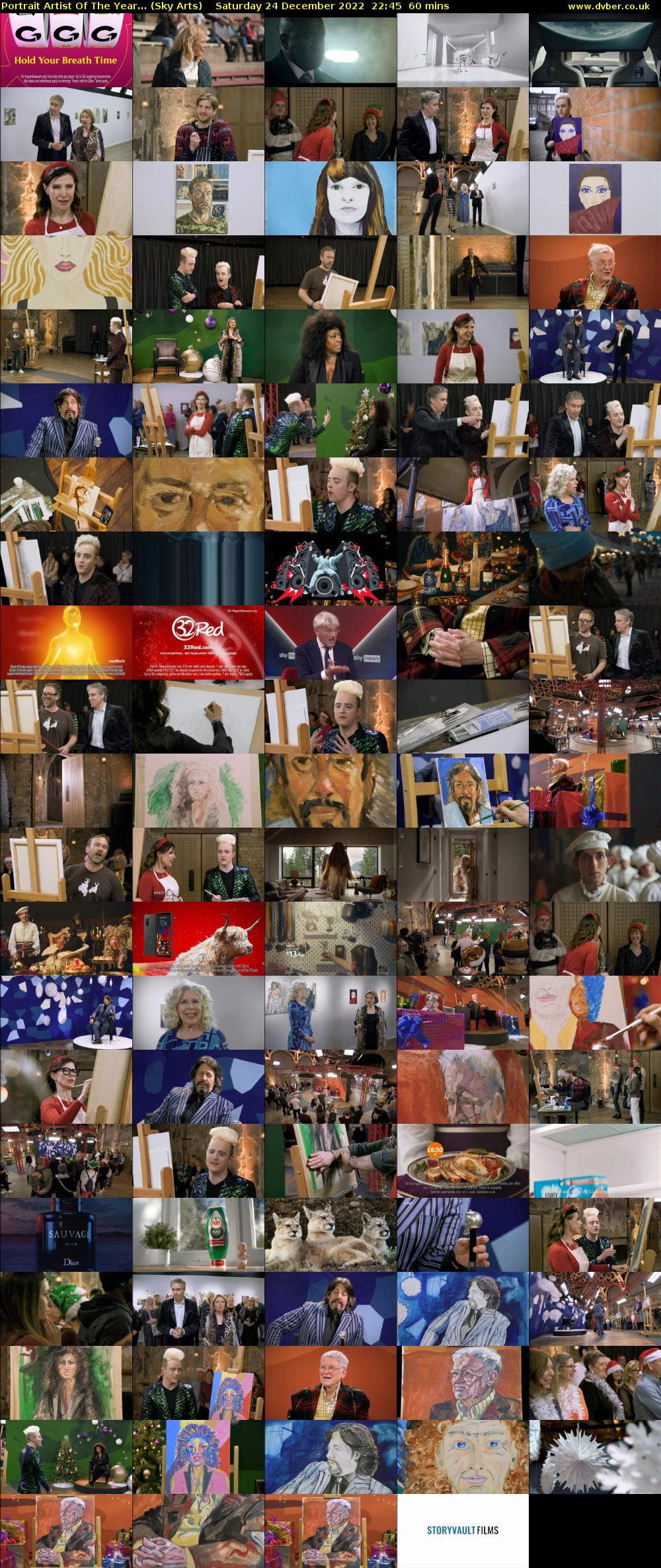 Portrait Artist Of The Year... (Sky Arts) Saturday 24 December 2022 22:45 - 23:45