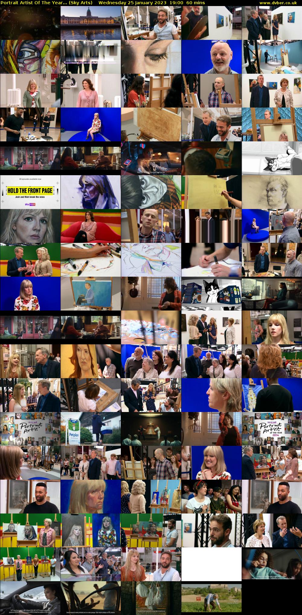 Portrait Artist Of The Year... (Sky Arts) Wednesday 25 January 2023 19:00 - 20:00