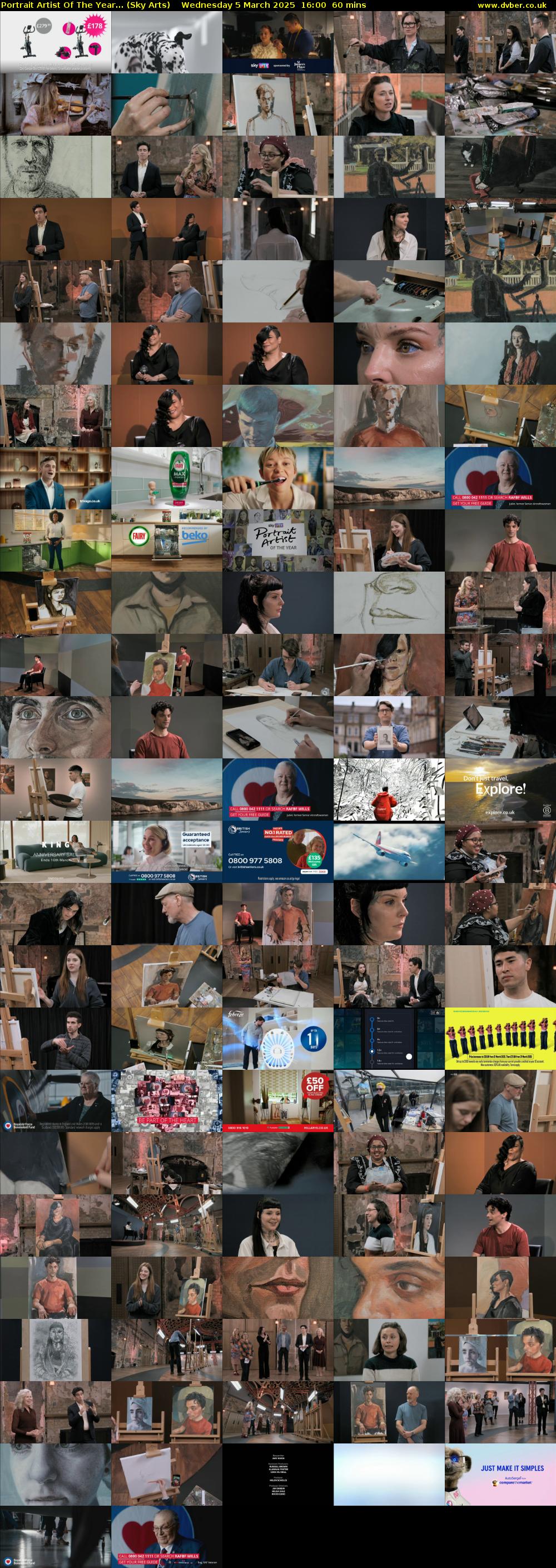Portrait Artist Of The Year... (Sky Arts) Wednesday 5 March 2025 16:00 - 17:00