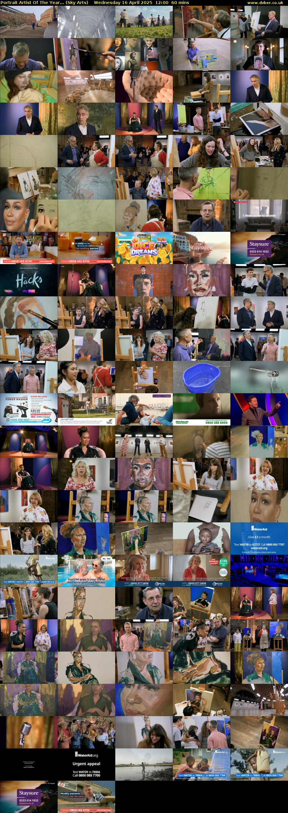 Portrait Artist Of The Year... (Sky Arts) Wednesday 16 April 2025 12:00 - 13:00