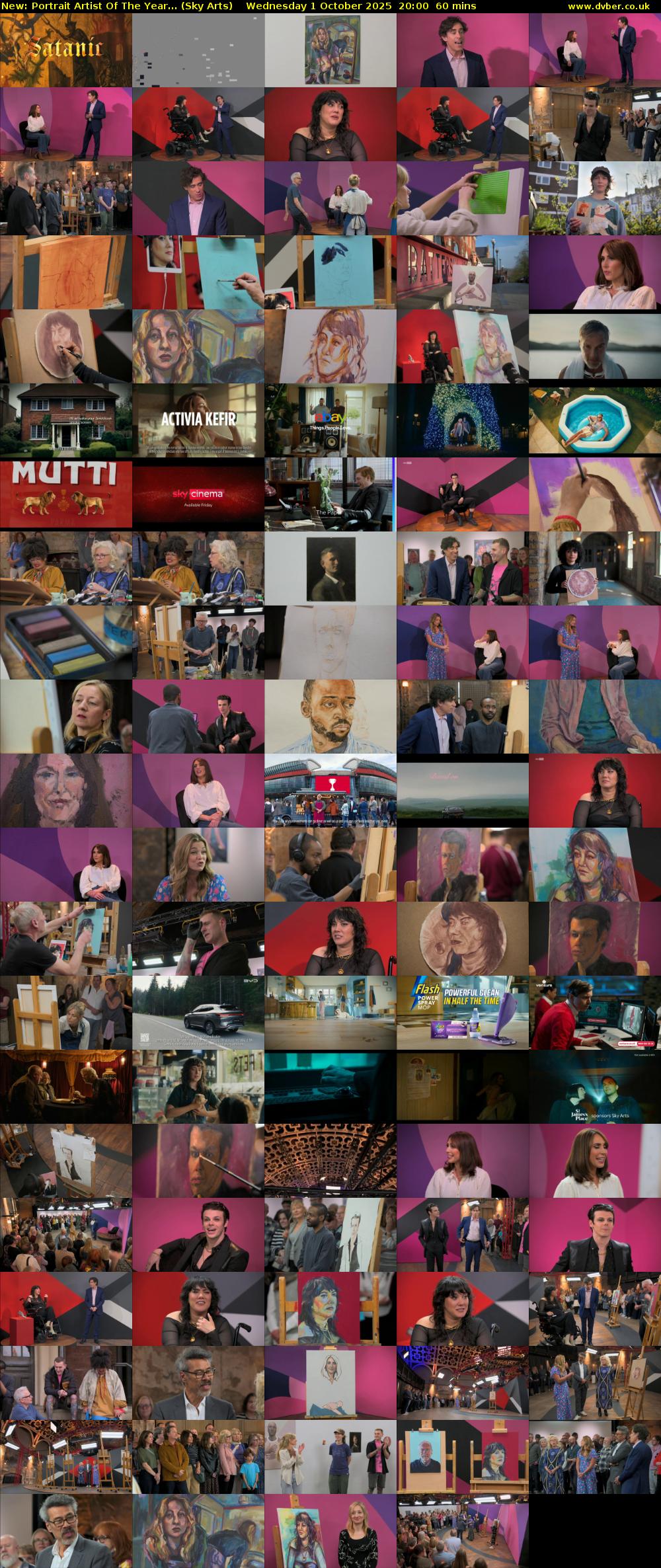 Portrait Artist Of The Year... (Sky Arts) Wednesday 1 October 2025 20:00 - 21:00