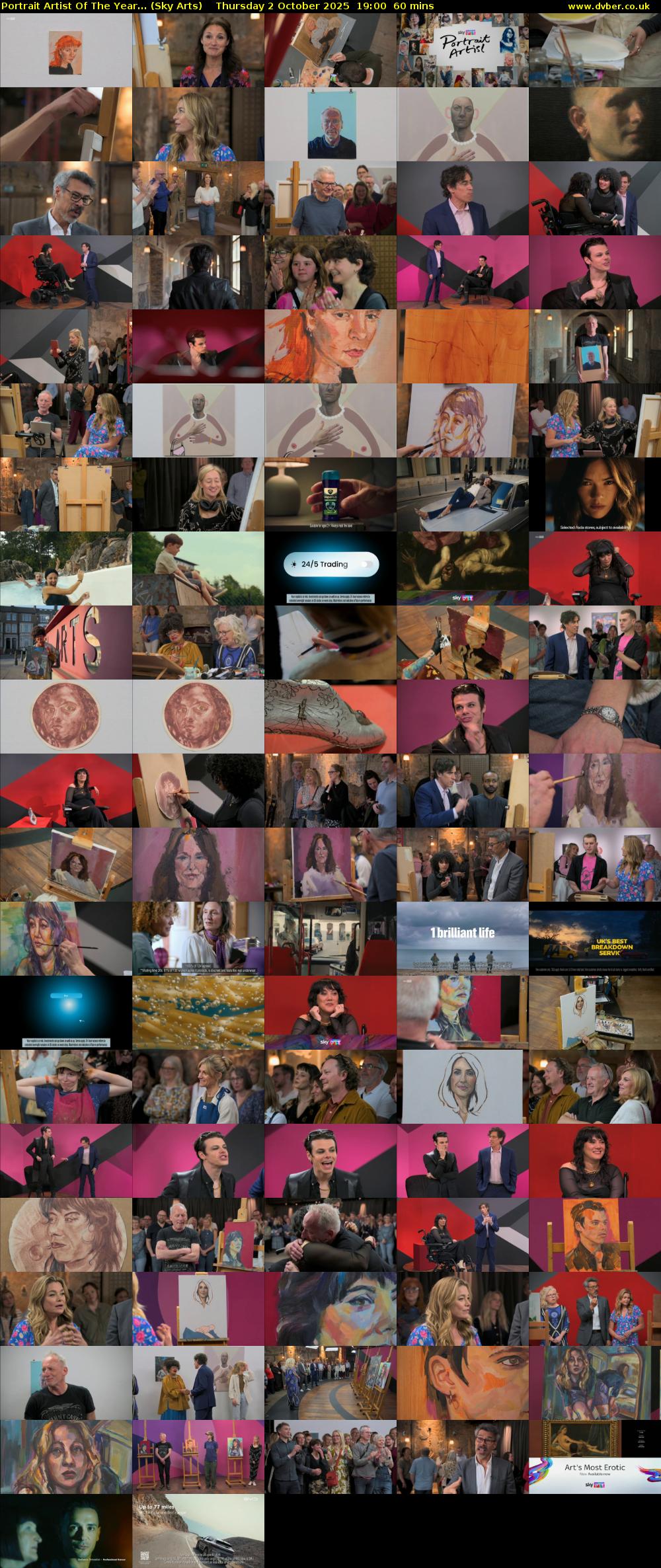Portrait Artist Of The Year... (Sky Arts) Thursday 2 October 2025 19:00 - 20:00