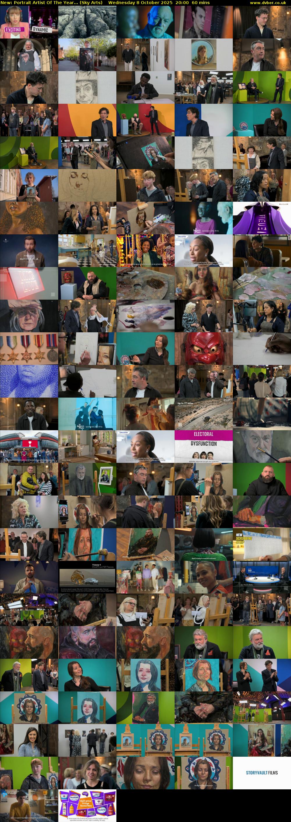 Portrait Artist Of The Year... (Sky Arts) Wednesday 8 October 2025 20:00 - 21:00