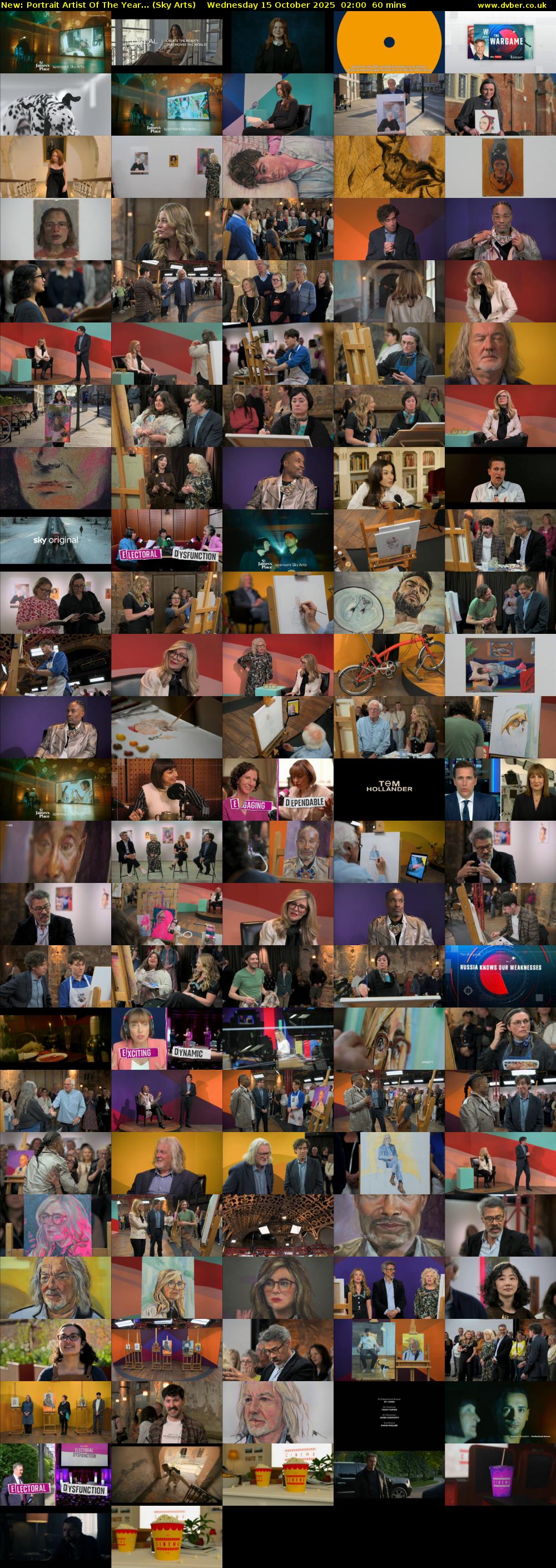 Portrait Artist Of The Year... (Sky Arts) Wednesday 15 October 2025 02:00 - 03:00
