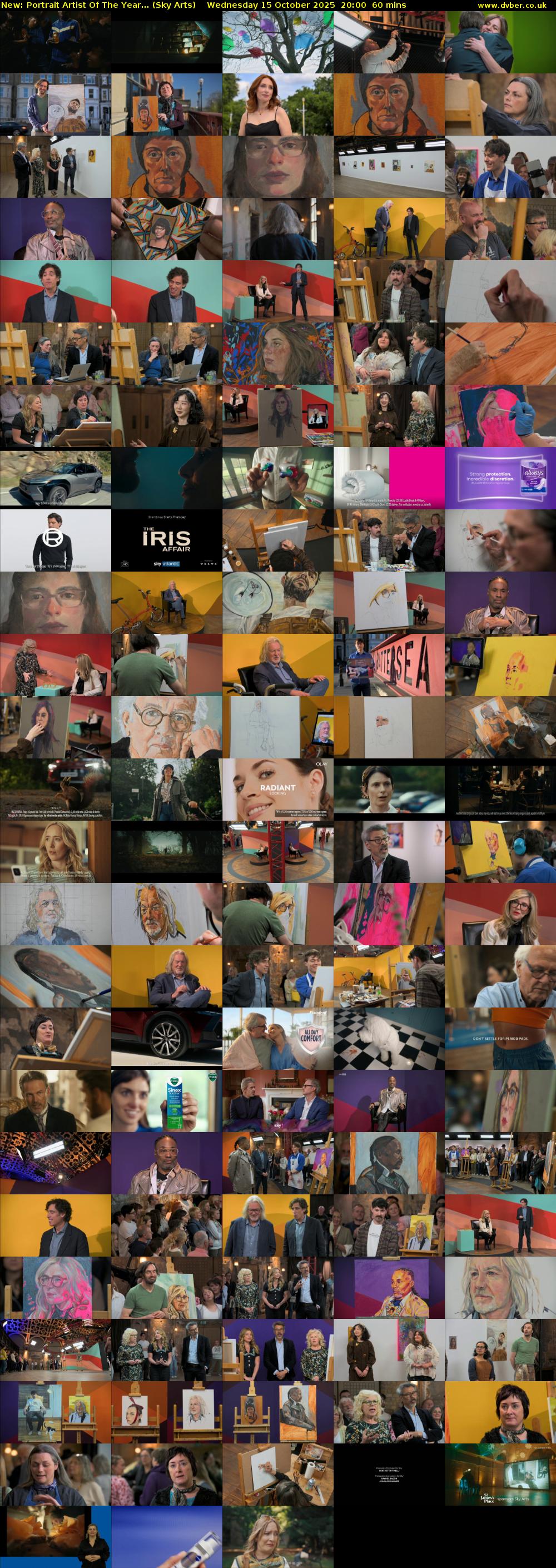 Portrait Artist Of The Year... (Sky Arts) Wednesday 15 October 2025 20:00 - 21:00