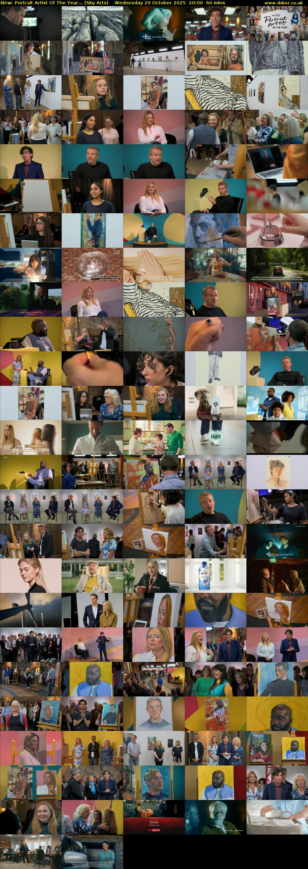 Portrait Artist Of The Year... (Sky Arts) Wednesday 29 October 2025 20:00 - 21:00