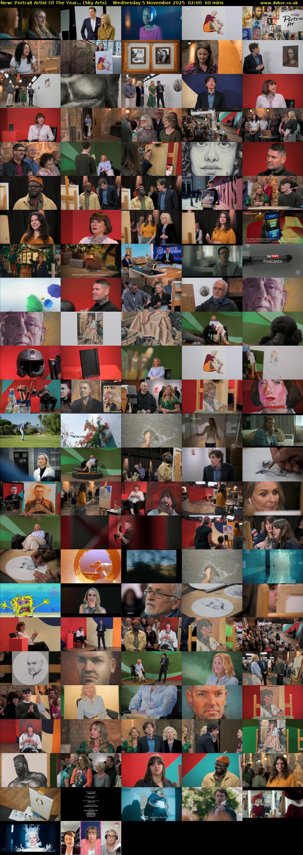 Portrait Artist Of The Year... (Sky Arts) Wednesday 5 November 2025 02:00 - 03:00