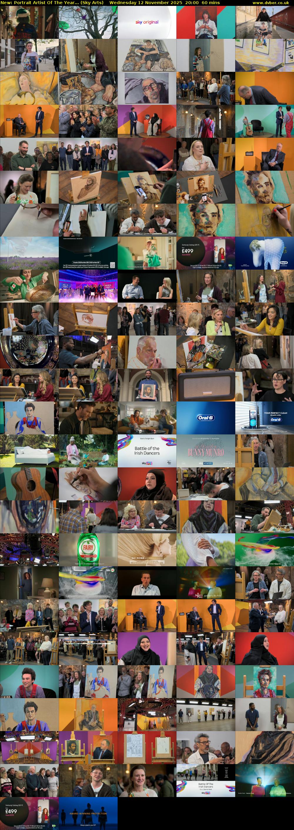 Portrait Artist Of The Year... (Sky Arts) Wednesday 12 November 2025 20:00 - 21:00