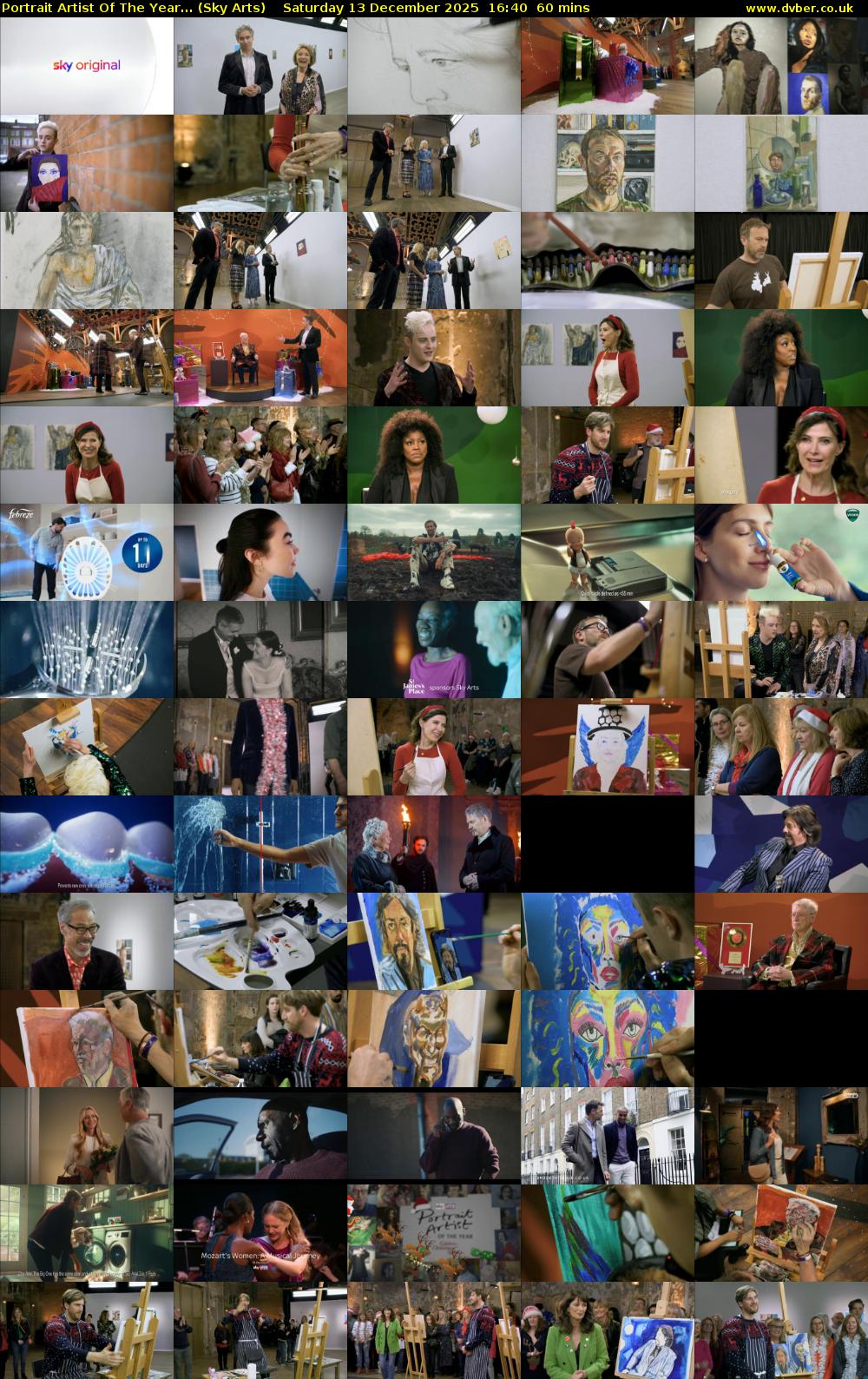 Portrait Artist Of The Year... (Sky Arts) Saturday 13 December 2025 16:40 - 17:40