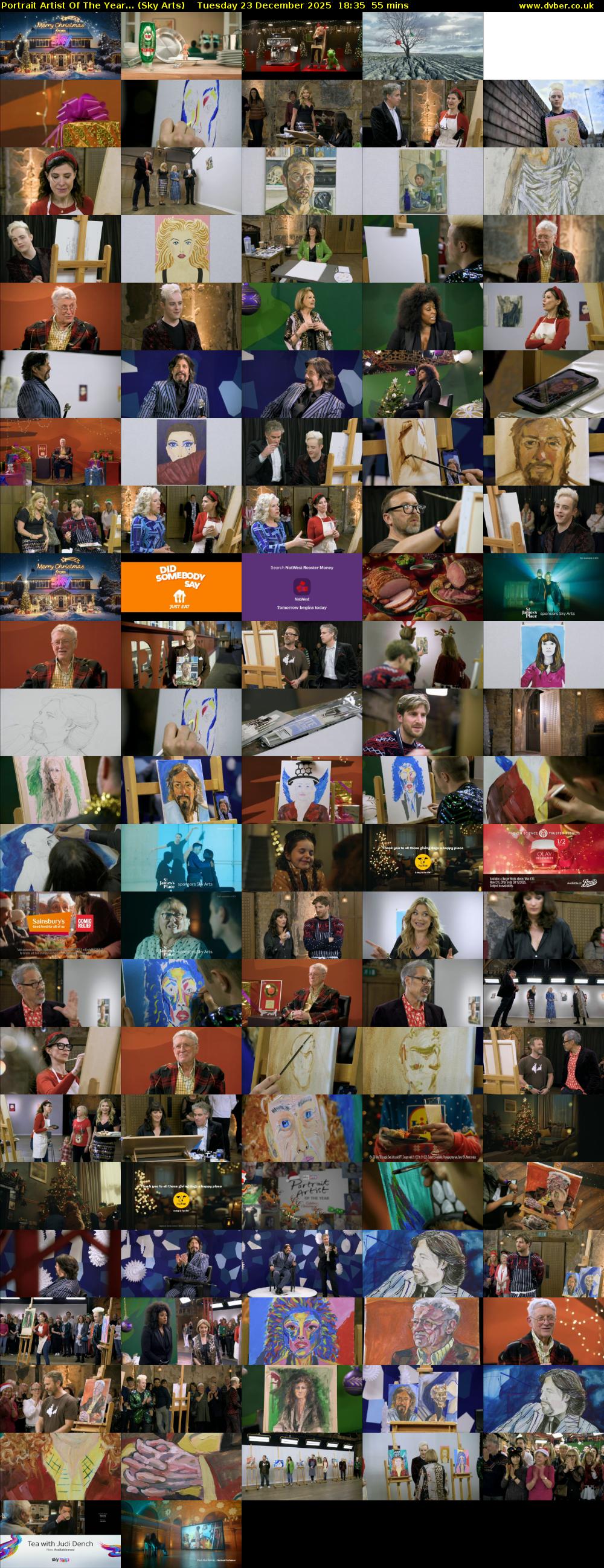Portrait Artist Of The Year... (Sky Arts) Tuesday 23 December 2025 18:35 - 19:30