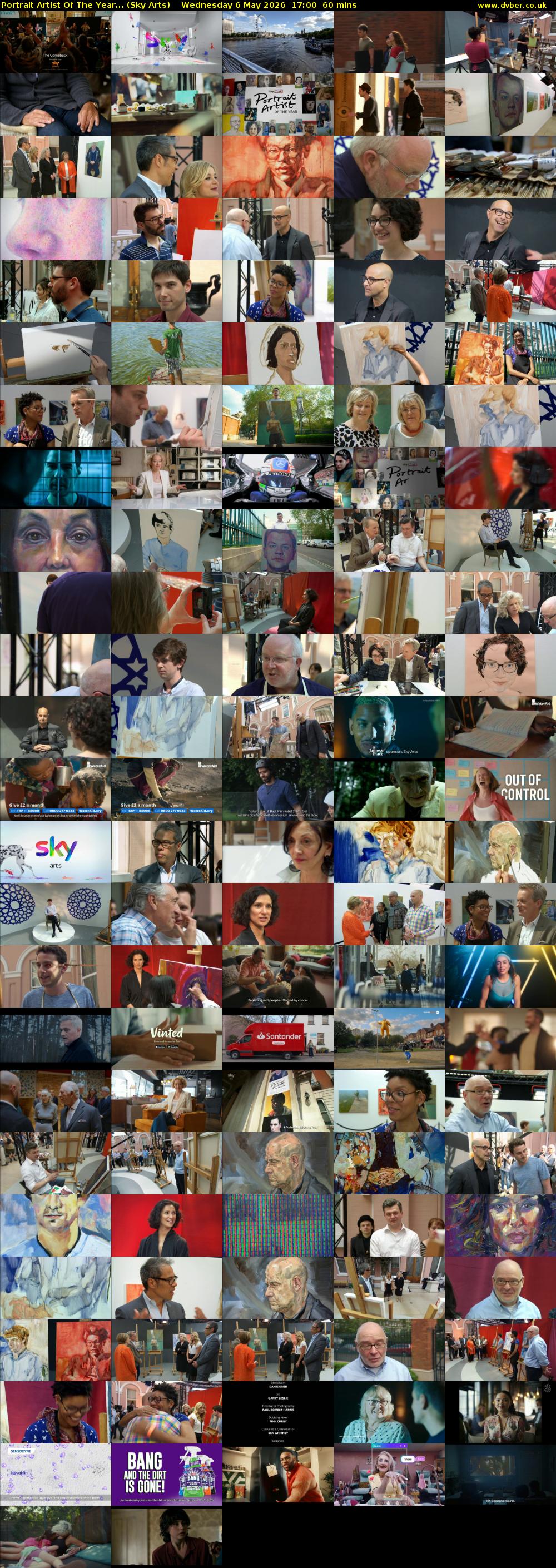 Portrait Artist Of The Year... (Sky Arts) Wednesday 6 May 2026 17:00 - 18:00