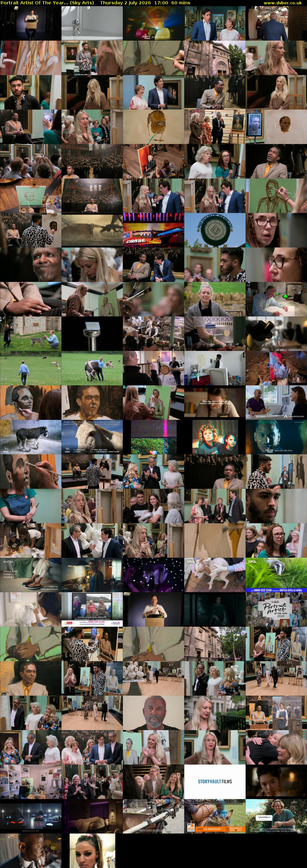 Portrait Artist Of The Year... (Sky Arts) Thursday 2 July 2026 17:00 - 18:00